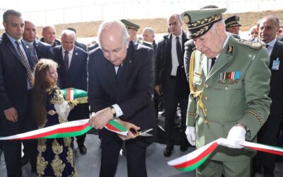 رئيس الجمهورية السيد عبد المجيد تبون يعطي إشارة تشغيل مصنع تحلية مياه البحر ب كدية الدراوش